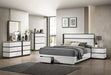 BIRSFELDEN Cal.King, E.King, & Queen Bed w/ Drawers, White - Casa Morelos / Coahuila Furniture (Oklahoma City, OK)