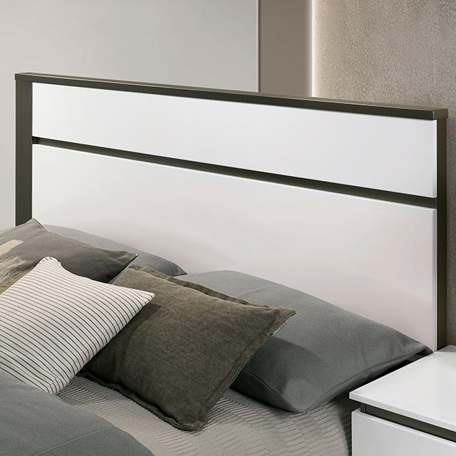 BIRSFELDEN Cal.King, E.King, & Queen Bed, White - Casa Morelos / Coahuila Furniture (Oklahoma City, OK)