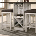 BINGHAM Counter Ht. Table w/ 2 x 15" Leaves - Casa Morelos / Coahuila Furniture (Oklahoma City, OK)
