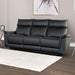 Bienne Sofa Manual Recliner White & Black - Casa Morelos / Coahuila Furniture (Oklahoma City, OK)