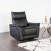 Bienne Recliner Chair White & Black - Casa Morelos / Coahuila Furniture (Oklahoma City, OK)