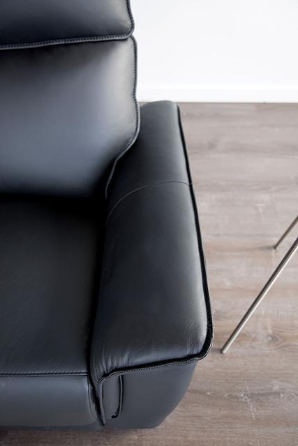 Bienne Loveseat Manual Recliner White & Black - Casa Morelos / Coahuila Furniture (Oklahoma City, OK)