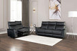 Bienne Loveseat Manual Recliner White & Black - Casa Morelos / Coahuila Furniture (Oklahoma City, OK)