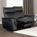 Bienne Loveseat Manual Recliner White & Black - Casa Morelos / Coahuila Furniture (Oklahoma City, OK)
