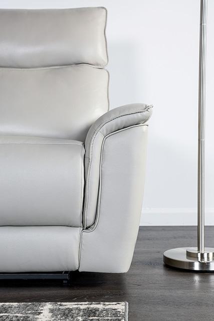 Bienne Loveseat Manual Recliner White & Black - Casa Morelos / Coahuila Furniture (Oklahoma City, OK)