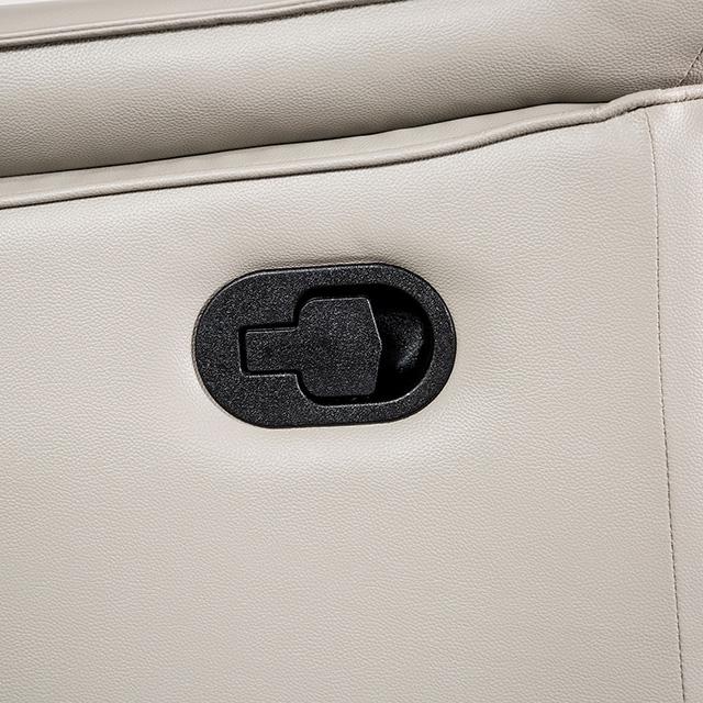 Bienne Loveseat Manual Recliner White & Black - Casa Morelos / Coahuila Furniture (Oklahoma City, OK)
