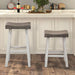 Biasca 24" Stool (2/CTN) White, Brown, & Black - Casa Morelos / Coahuila Furniture (Oklahoma City, OK)