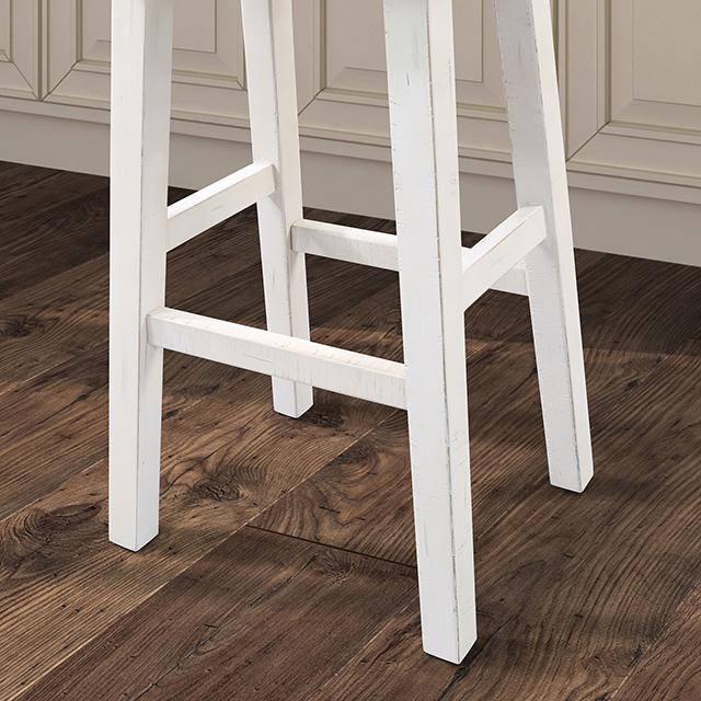 Biasca 29" Stool (2/CTN) White, Brown, & Black - Casa Morelos / Coahuila Furniture (Oklahoma City, OK)