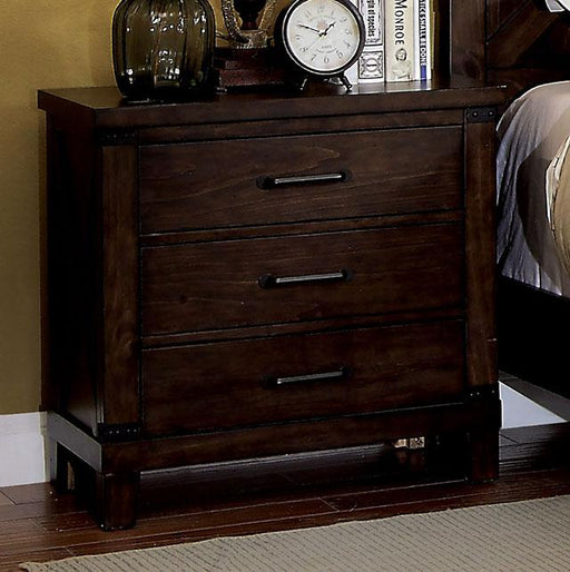 Bianca Dark Walnut Night Stand - Casa Morelos / Coahuila Furniture (Oklahoma City, OK)