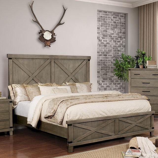 Bianca Bed Brown & Gray - Casa Morelos / Coahuila Furniture (Oklahoma City, OK)