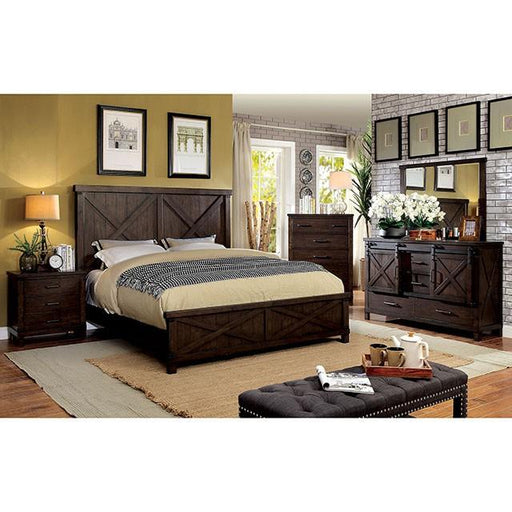 Bianca Bed Brown & Gray - Casa Morelos / Coahuila Furniture (Oklahoma City, OK)