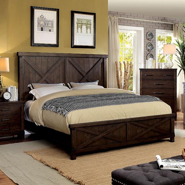 Bianca Bed Brown & Gray - Casa Morelos / Coahuila Furniture (Oklahoma City, OK)