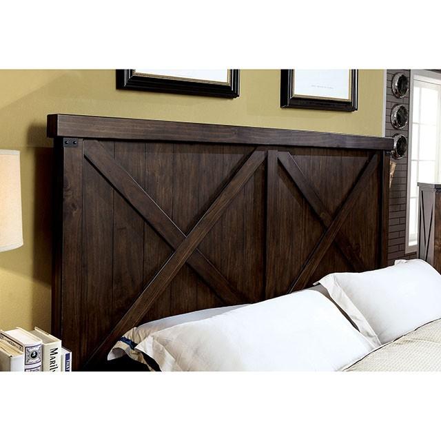 Bianca Bed Brown & Gray - Casa Morelos / Coahuila Furniture (Oklahoma City, OK)