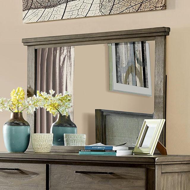 Berenice Mirror Espresso, Beige, & Brown - Casa Morelos / Coahuila Furniture (Oklahoma City, OK)
