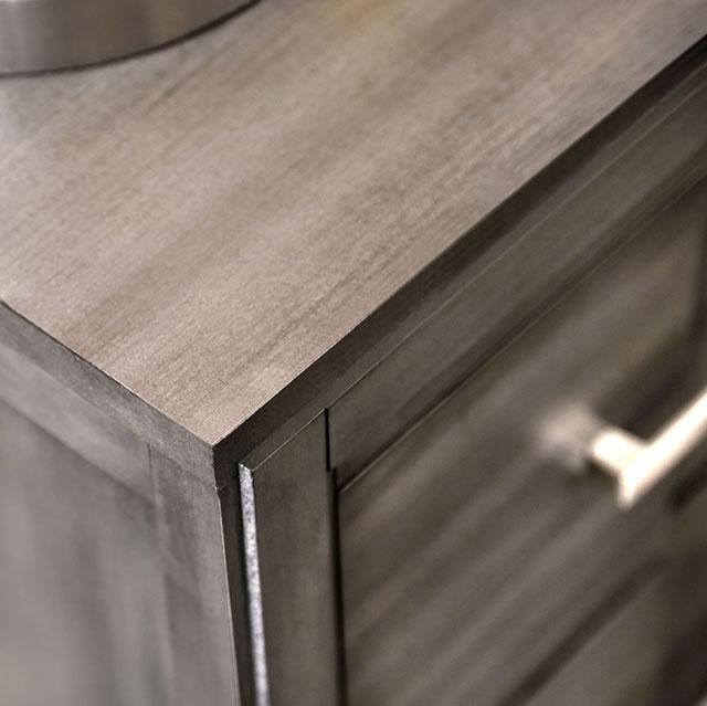 Berenice Espresso Night Stand White, Gray, & Espresso - Casa Morelos / Coahuila Furniture (Oklahoma City, OK)
