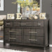 Berenice Dresser White, Gray, & Espresso - Casa Morelos / Coahuila Furniture (Oklahoma City, OK)