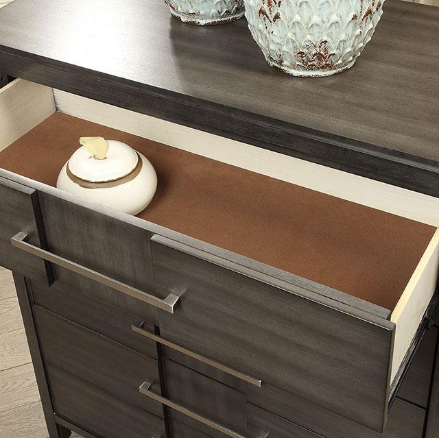 Berenice Dresser White, Gray, & Espresso - Casa Morelos / Coahuila Furniture (Oklahoma City, OK)