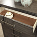 Berenice Espresso Night Stand White, Gray, & Espresso - Casa Morelos / Coahuila Furniture (Oklahoma City, OK)
