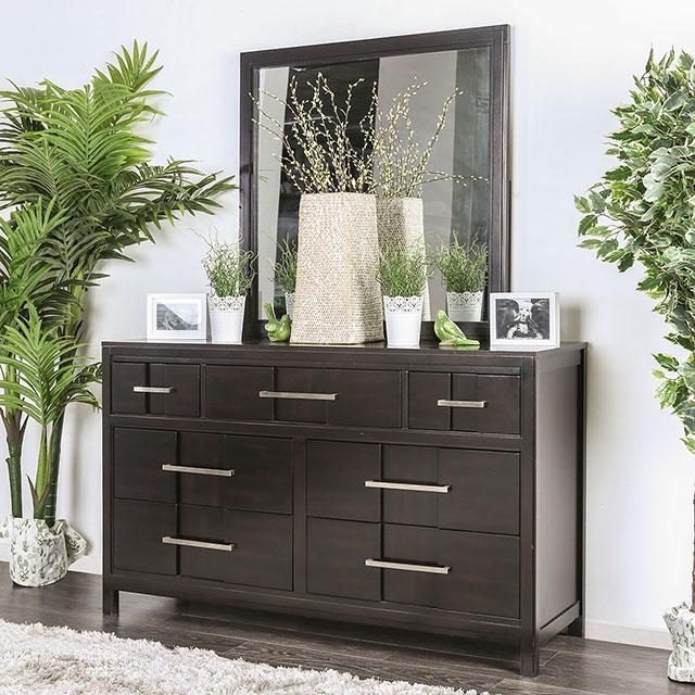 Berenice Dresser White, Gray, & Espresso - Casa Morelos / Coahuila Furniture (Oklahoma City, OK)
