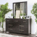 Berenice Dresser White, Gray, & Espresso - Casa Morelos / Coahuila Furniture (Oklahoma City, OK)