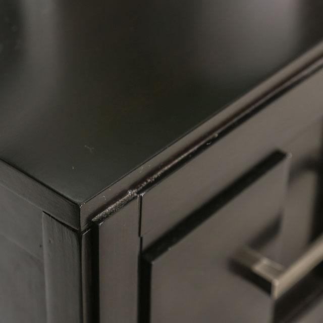 Berenice Espresso Night Stand White, Gray, & Espresso - Casa Morelos / Coahuila Furniture (Oklahoma City, OK)