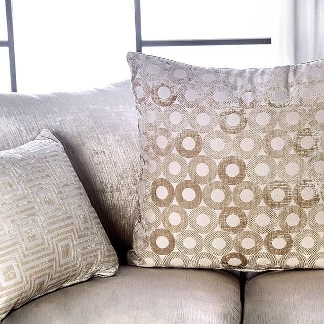 Benigno Love Seat Silver & Gray - Casa Morelos / Coahuila Furniture (Oklahoma City, OK)