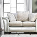Benigno Love Seat Silver & Gray - Casa Morelos / Coahuila Furniture (Oklahoma City, OK)