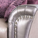 Benigno Love Seat Silver & Gray - Casa Morelos / Coahuila Furniture (Oklahoma City, OK)