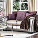 Benigno Love Seat Silver & Gray - Casa Morelos / Coahuila Furniture (Oklahoma City, OK)