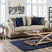 BELSIZE Sofa, Beige/Navy - Casa Morelos / Coahuila Furniture (Oklahoma City, OK)