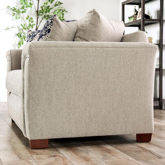 BELSIZE Sofa, Beige/Navy - Casa Morelos / Coahuila Furniture (Oklahoma City, OK)