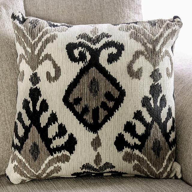 BELSIZE Loveseat Grey, Beige, & Choclate - Casa Morelos / Coahuila Furniture (Oklahoma City, OK)