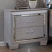 BELLANOVA Silver Night Stand - Casa Morelos / Coahuila Furniture (Oklahoma City, OK)