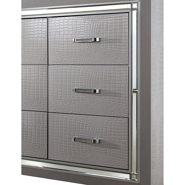 BELLANOVA Silver Cal.King , E.King, & Queen Bed - Casa Morelos / Coahuila Furniture (Oklahoma City, OK)