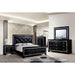 BELLANOVA Black Night Stand - Casa Morelos / Coahuila Furniture (Oklahoma City, OK)