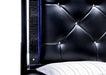Bellagrand Bed Oak, Silver & Black - Casa Morelos / Coahuila Furniture (Oklahoma City, OK)