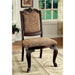 BELLAGIO Brown Cherry/Pattern Fabric Side Chair (2/CTN) - Casa Morelos / Coahuila Furniture (Oklahoma City, OK)