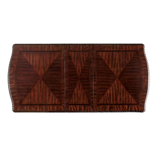 Bellagio Brown Cherry Dining Table w/ 2 Leaves - Casa Morelos / Coahuila Furniture (Oklahoma City, OK)