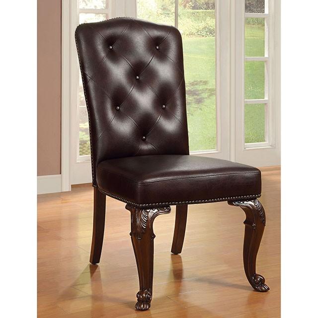 Bellagio Brown Cherry Round Dining Table - Casa Morelos / Coahuila Furniture (Oklahoma City, OK)