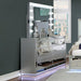 BELLADONNA Dresser w/ LED, Silver - Casa Morelos / Coahuila Furniture (Oklahoma City, OK)