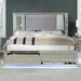 BELLADONNA Cal.King, E.King & Queen Bed, Silver - Casa Morelos / Coahuila Furniture (Oklahoma City, OK)
