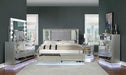 BELLADONNA Cal.King, E.King & Queen Bed, Silver - Casa Morelos / Coahuila Furniture (Oklahoma City, OK)
