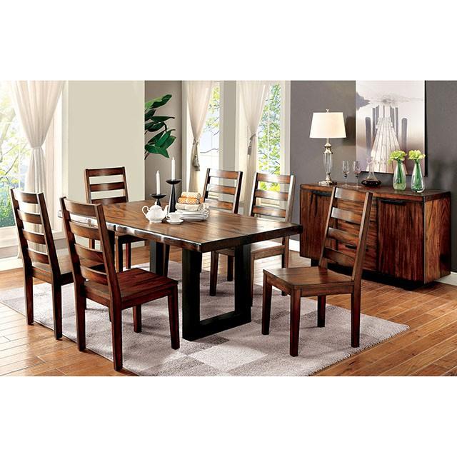 MADDISON Tobacco Oak/Black Bench - Casa Morelos / Coahuila Furniture (Oklahoma City, OK)