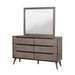 Lennart Gray Rectangular Mirror - Casa Morelos / Coahuila Furniture (Oklahoma City, OK)