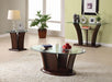 MANHATTAN IV Dark Cherry End Table, Brown Cherry - Casa Morelos / Coahuila Furniture (Oklahoma City, OK)