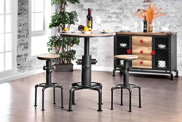 Foskey Antique Black Bar Table - Casa Morelos / Coahuila Furniture (Oklahoma City, OK)