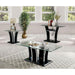 Staten Glossy Black/Chrome Sofa Table - Casa Morelos / Coahuila Furniture (Oklahoma City, OK)