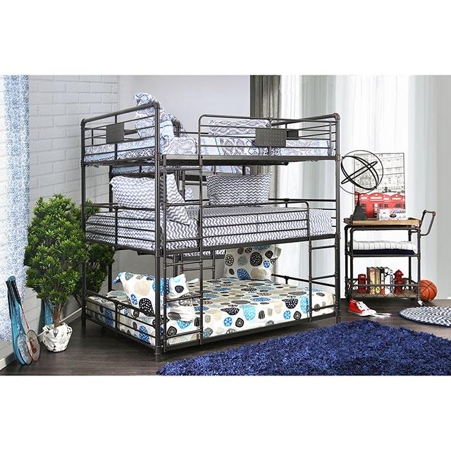 Olga I Antique Black Full/Full Bunk Bed - Casa Morelos / Coahuila Furniture (Oklahoma City, OK)