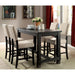 Sania III Antique Black 60" Counter Ht. Table - Casa Morelos / Coahuila Furniture (Oklahoma City, OK)