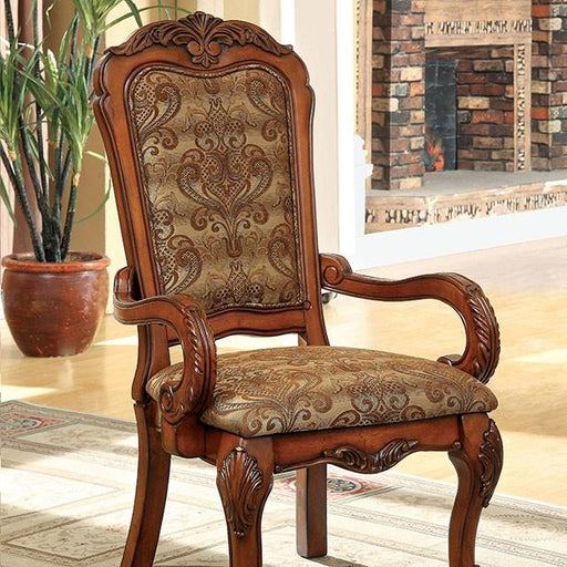 Medieve Antique Oak Arm Chair (2/CTN) - Casa Morelos / Coahuila Furniture (Oklahoma City, OK)